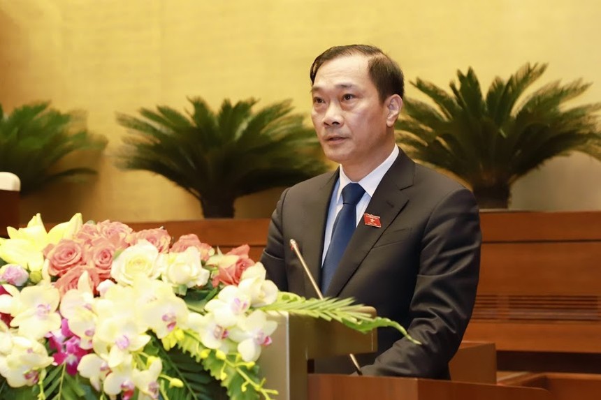 Quốc hội nghe Chủ nhiệm Uỷ ban Kl992 cổng game cá cược Vũ Hồng Thanh báo cáo thẩm tra - (Ảnh QP).