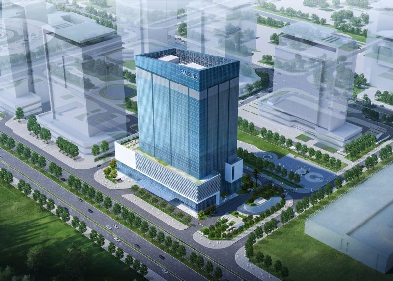 Các dự án thành lập trung tâm nghiên cứu và phát triển có quy mô vốn Kl99ok phiên bản mới 3.000 tỷ đồng được đề nghị áp dụng ưu đãi đặc biệt. Trong ảnh: Mô hình Tung tâm R&D mới của Samsung, dự kiến sẽ hoàn thành vào năm 2022