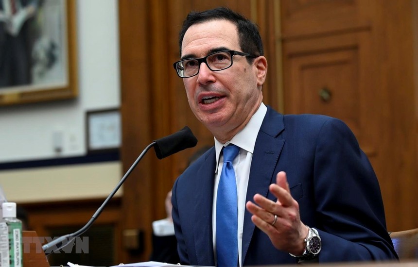 Bộ trưởng Kl991.com nạp rút nhanh Steven Mnuchin. (Ảnh: AFP/TTXVN)