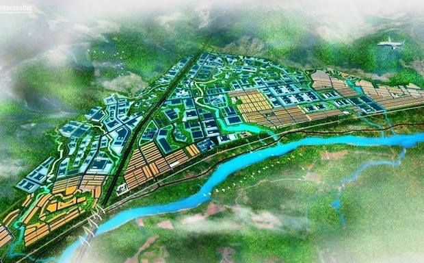 Bình Định xin điều chỉnh, bổ sung 02 dự án vào danh mục kêu gọi vốn Kl99ok phiên bản mới FDI năm 2020. Ảnh phối cảnh Khu công nghiệp Becamex Bình Định