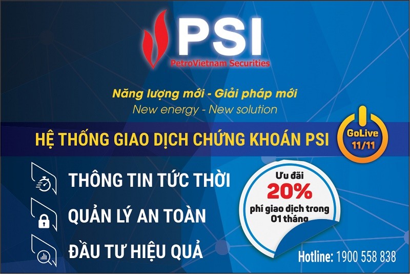 Vận hành hệ thống giao dịch 99Kl99 link đăng nhập mới, PSI triển khai ưu đãi 20% phí giao dịch