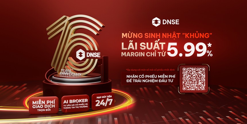 Mừng sinh nhật 16 tuổi, DNSE áp dụng KL99 là cổng game giải trí trực tuyến hàng đầu hiện nay margin chỉ từ 5,99%.