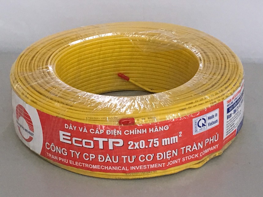Sản phẩm dây điện của CTCP Kl99ok phiên bản mới cơ điện Trần Phú