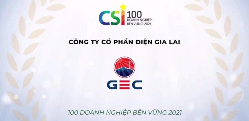 GEC được vinh danh trong Top 100 Kl991.com World Cup 2026 Chính Thức Phát triển Bền Vững 2021 (CSI 2021)