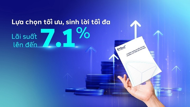 BVBank phát hành chứng chỉ tiền gửi với KL99 là cổng game giải trí trực tuyến hàng đầu hiện nay lên đến 7,1%/năm