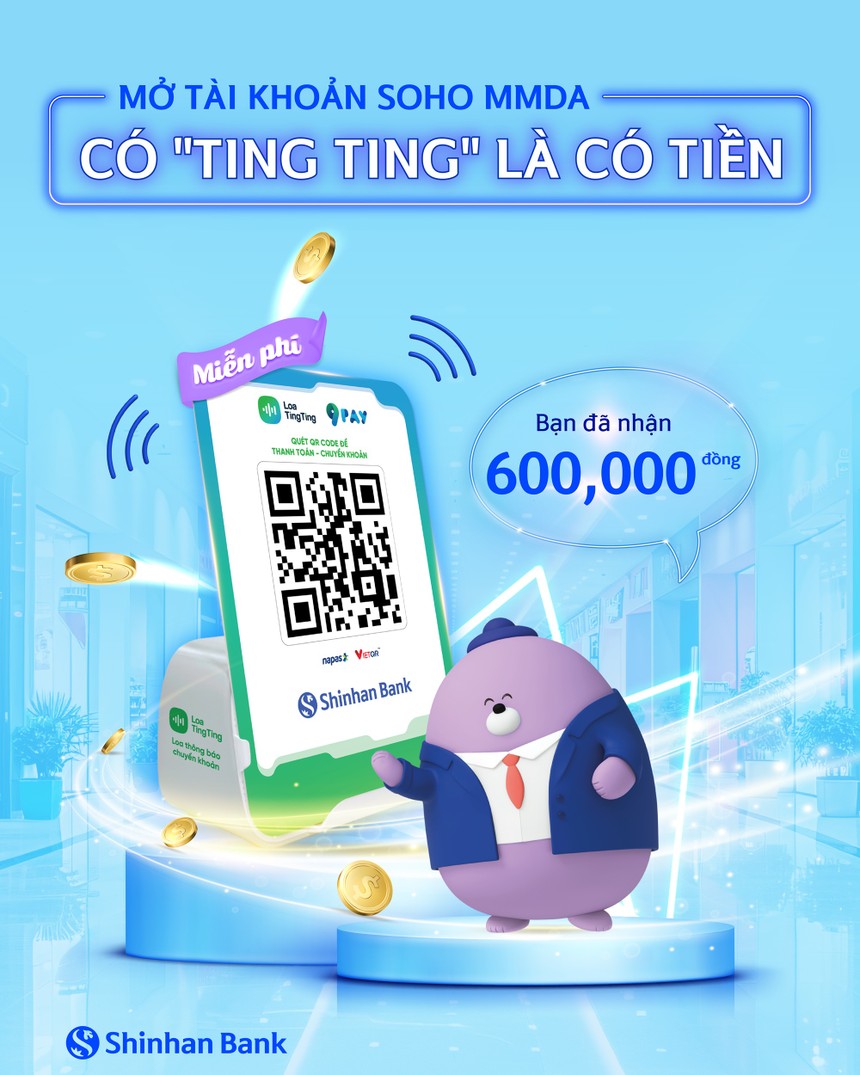 Nhận ngay loa thông báo giao dịch miễn phí khi mở tài khoản SOHO MMDA cùng Link Vào Nhà Cái KL99 COM Tặng +199k Shinhan
