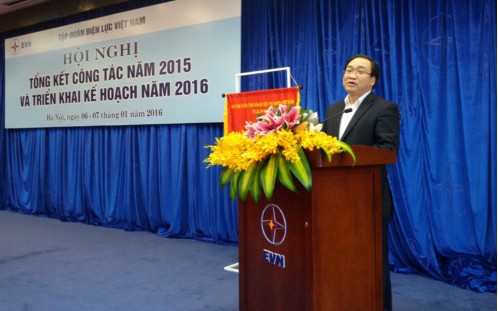 Phó Thủ tướng Hoàng Trung Hải phát biểu chỉ đạo tại Hội nghị tổng kết công tác năm 2015 và triển khai kế hoạch năm 2016 của Kl994 game bài casino hấp dẫn Điện lực Việt Nam (EVN).