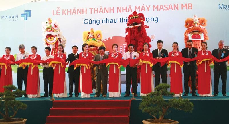 Lễ cắt băng khánh thành Nhà máy Masan MB có tổng vốn Kl99ok phiên bản mới 1.200 tỷ đồng tại Nghệ An