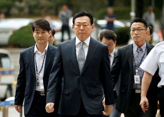 Chủ tịch Kl994 game bài casino hấp dẫn Lotte, Shin Dong-bin - Ảnh: Reuters