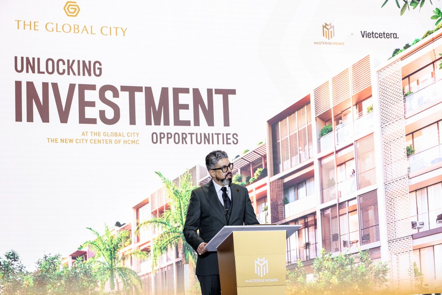 Ông Gibran Bukhari, Giám đốc Khối Kl992 VIP Trang Chủ 2026, Masterise Homes chia sẻ về tiềm năng Kl992 VIP Trang Chủ 2026 sinh lời và phát triển lâu dài tại The Global City.
