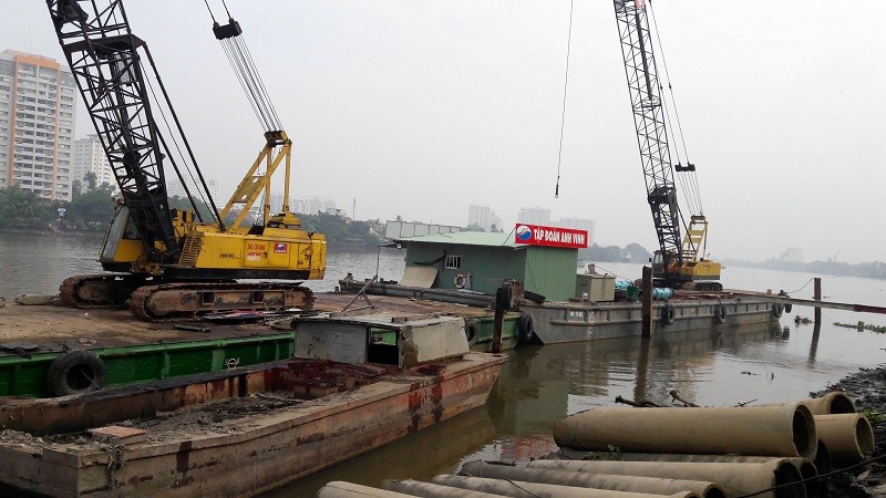 Thi công một gói thầu Dự án chống sạt lở bán đảo Thanh Đa.