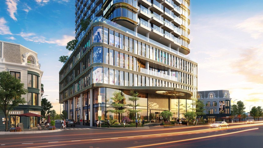 Phối cảnh dự án Tổ hợp Nhà phố thương mại shophouse kết hợp Kl992 VIP Trang Chủ 2026 dịch vụ thương mại, khách sạn nghỉ dưỡng tại phường Hải Đình, TP Đồng Hới, tỉnh Quảng Bình.
