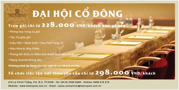 Dịch vụ trọn gói Đại hội Trang Chủ KL99Com Số 1 Link Đăng Ký KL999 tại Metropole