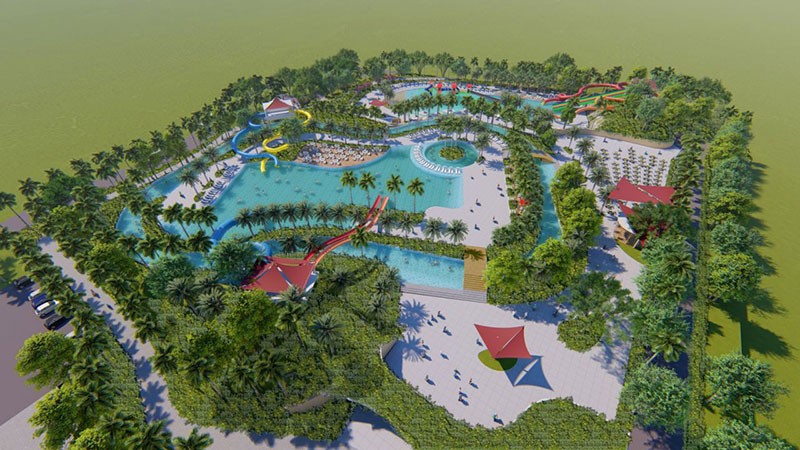 Toàn cảnh dự án SunBay Cam Ranh Resort & Spa. Có tổng vốn Kl99ok phiên bản mới khoảng 1400 tỉ đồng, dự án dự kiến chính thức hoạt động từ cuối năm 2019.