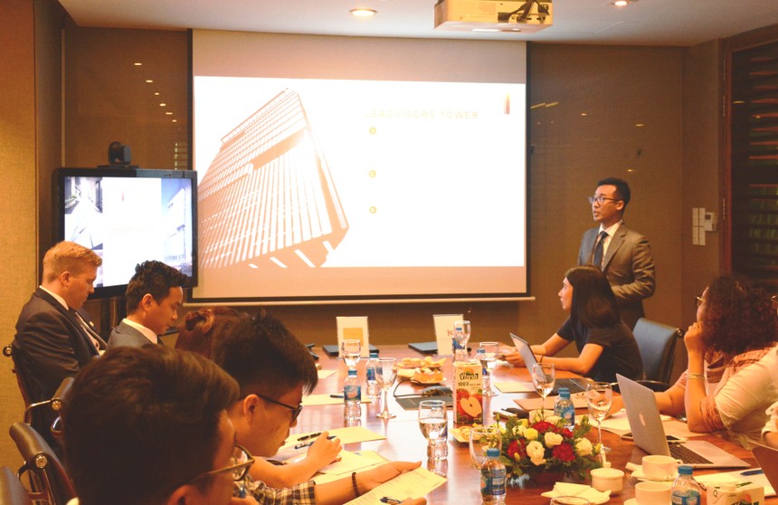Đại diện chủ Kl99ok phiên bản mới dự án Leadvisors Tower giới thiệu về nguồn cung văn phòng cho thuê mới