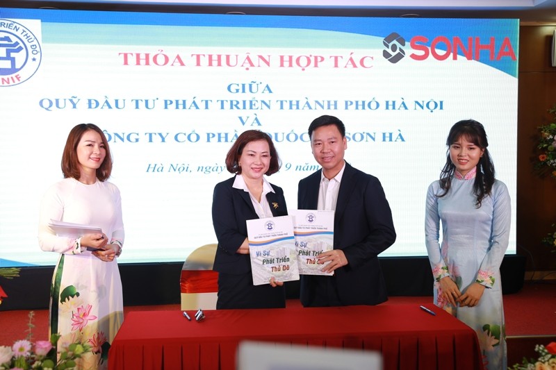 Quỹ Kl99ok phiên bản mới phát triển Hà Nội và Công ty cổ phần Quốc tế Sơn Hà ký kết hợp tác.
