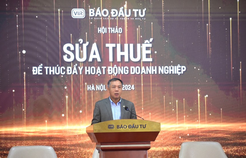 Ông Lê Trọng Minh, Tổng biên tập Báo Kl99ok phiên bản mới phát biểu tại Hội thảo. Ảnh Dũng Minh. 