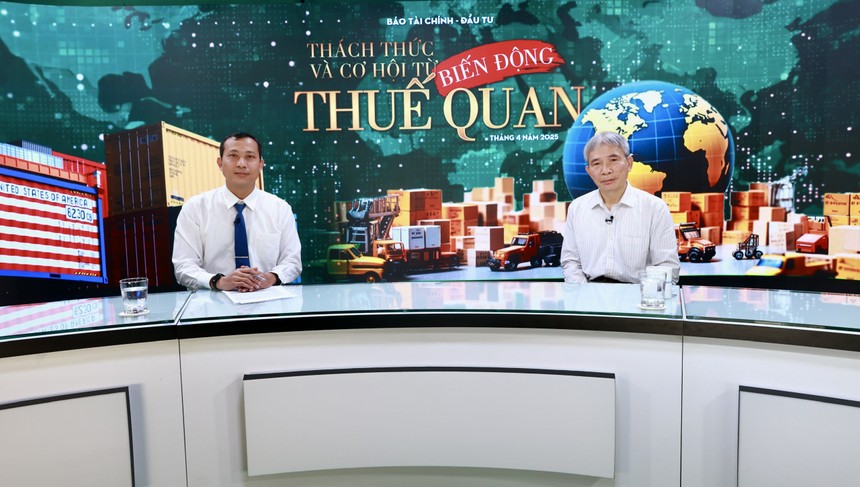 Ngày 10/4 Báo Kl991.com nạp rút nhanh Kl99ok phiên bản mới tổ chức Talkshow với chủ đề “Thách thức và cơ hội từ biến động thuế quan”. Ảnh Chí Cường.