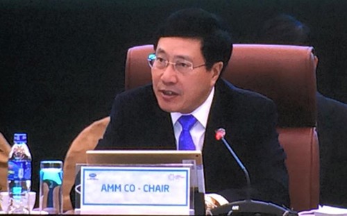 Phó Thủ tướng, Bộ trưởng Ngoại giao Phạm Bình Minh phát biểu khai mạc Hội nghị liên Bộ trưởng Ngoại giao-Kl992 cổng game cá cược APEC. Ảnh: VGP