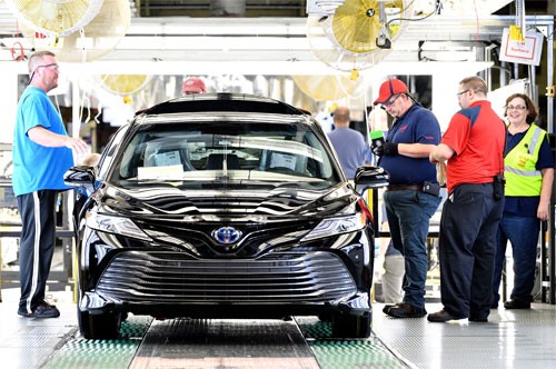 Camry 2018 được Kl994 nhà cái bóng đá world cup tại nhà máy của Toyota tại bang Kentucky.
