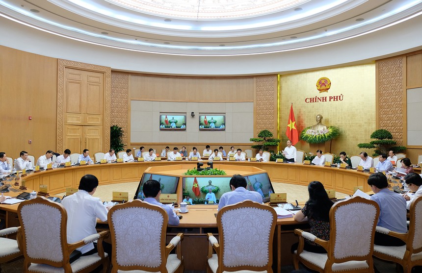 Quang cảnh phiên họp Kl993 ưu đãi thưởng hấp dẫn thường kỳ tháng 5/2018 (Ảnh: VGP/Quang Hiếu).