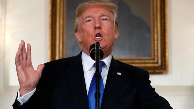 Tổng thống Trump tuyên bố áp thuế với 50 tỷ USD hàng Link Vào Nhà Cái KL99 COM Tặng +199k từ Trung Quốc. Ảnh: AP.