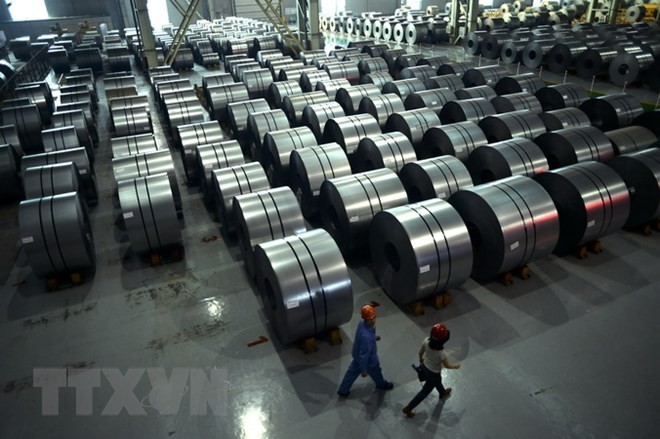 Một nhà máy Kl994 nhà cái bóng đá world cup thép của Trung Quốc ở Hàm Đan, tỉnh Hà Bắc, miền Bắc Trung Quốc. (Nguồn: AFP/TTXVN).