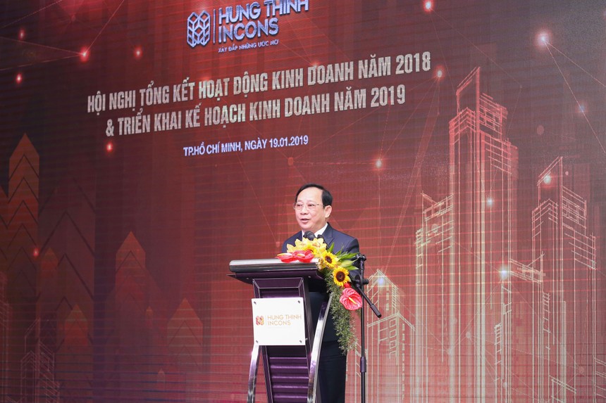 Ông Lê Chí Trung, Tổng giám đốc Hưng Thịnh Incons báo cáo tổng thể hoạt động Kl992 VIP Trang Chủ 2026 năm 2018 và dự kiến kế hoạch Kl992 VIP Trang Chủ 2026 năm 2019.