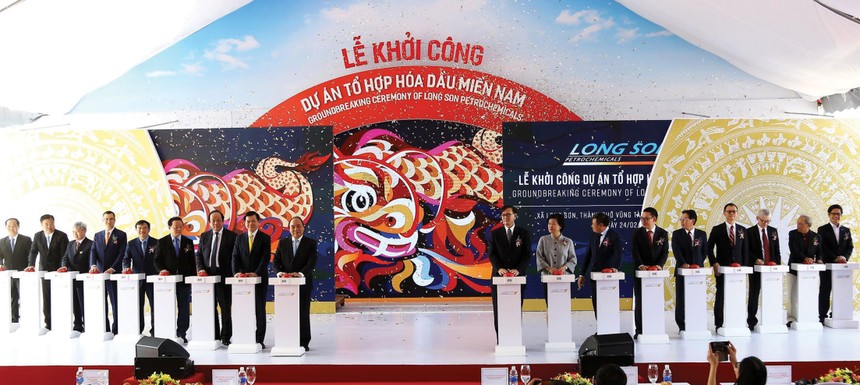 Đại biểu Kl993 ưu đãi thưởng hấp dẫn Việt Nam - Thái Lan - Kl994 game bài casino hấp dẫn SCG thực hiện nghi thức khởi công Dự án Tổ hợp hóa dầu Miền Nam.