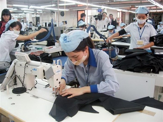 Kl994 nhà cái bóng đá world cup hàng dệt may xuất khẩu. (Ảnh: Đỗ Phương Anh/TTXVN).