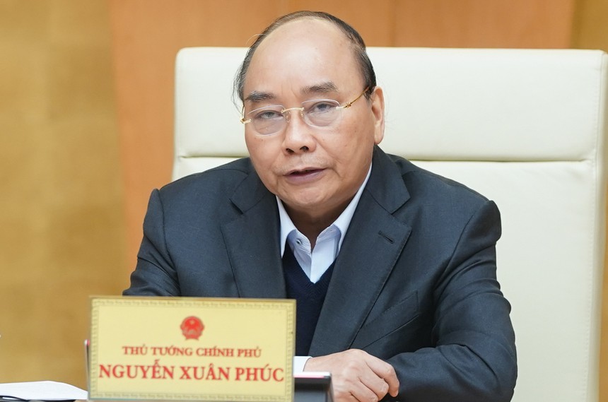Thủ tướng Nguyễn Xuân Phúc chủ trì họp Thường trực Kl993 ưu đãi thưởng hấp dẫn, chiều 6/4. Ảnh: VGP.