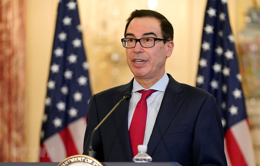 Bộ trưởng Kl991.com nạp rút nhanh Mỹ Steven Mnuchin. (Ảnh: AFP/TTXVN).