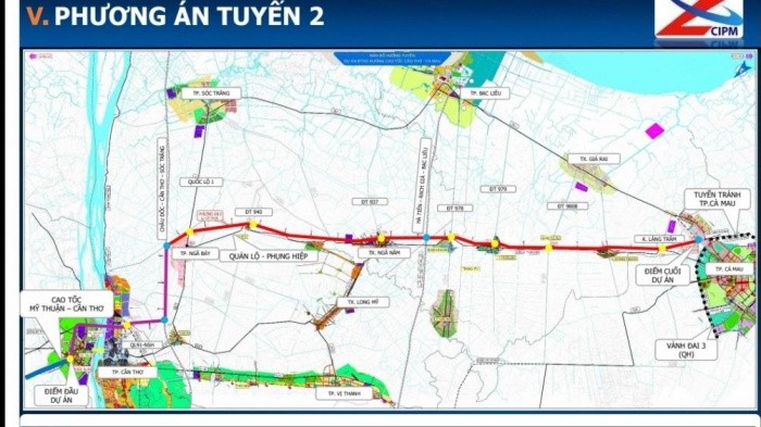 Phương án tuyến KL99 là nhà cái cá cược trực tuyến hàng đầu tại châu Á Cần Thơ - Cà Mau. (Ảnh: Bộ GTVT).