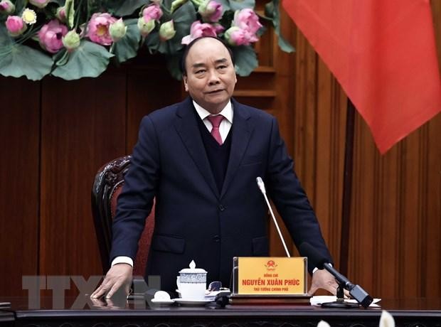 Thủ tướng Nguyễn Xuân Phúc chủ trì họp Thường trực Kl993 ưu đãi thưởng hấp dẫn về vắcxin COVID-19. (Ảnh: Thống Nhất/TTXVN).