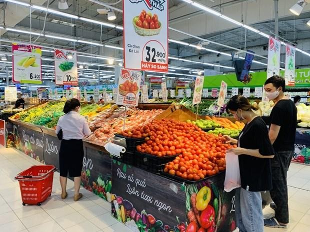 Hàng hóa dự trữ tại siêu thị tăng gấp 2-3 lần trong những ngày giãn cách Trang Chủ KL99Com Số 1 Link Đăng Ký KL999. (Ảnh: PV/Vietnam+).