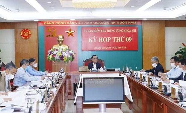 Ủy viên Bộ Kl991.com tải ứng dụng, Bí thư Trung ương Đảng, Chủ nhiệm Ủy ban Kiểm tra Trung ương Trần Cẩm Tú chủ trì kỳ họp. (Ảnh: Phương Hoa/TTXVN).