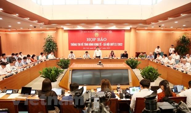 Ủy ban Nhân dân thành phố Hà Nội họp báo thông tin về tình hình Kl992 cổng game cá cược-Trang Chủ KL99Com Số 1 Link Đăng Ký KL999 quý 2. (Ảnh: Xuân Quảng/Vietnam+).