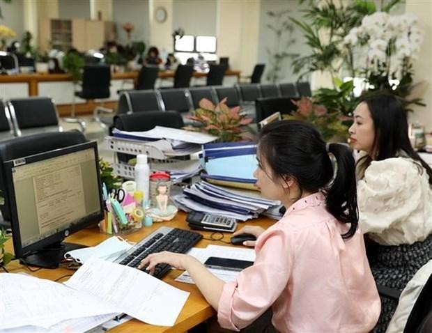 Hoạt động kế toán kiếm soát chi tại Kho bạc 99Kl99 trực tiếp đá gà Hà Nội. (Ảnh: Phạm Hậu/TTXVN)