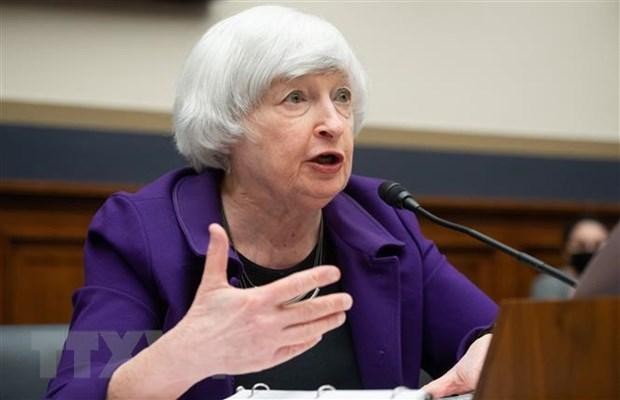 Bộ trưởng Kl991.com nạp rút nhanh Mỹ Janet Yellen. (Ảnh: AFP/TTXVN).
