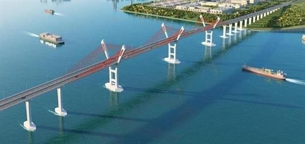 Cầu Bến Rừng bắc qua sông Đá Bạch, Hải Phòng có tổng mức Kl99ok phiên bản mới gần 2.000 tỷ đồng, trong đó nguồn vốn ngân sách Trung ương 1.100 tỷ đồng. (Ảnh: Hoàng Ngọc/TTXVN)