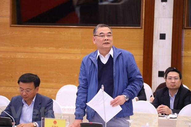 Trung tướng Tô Ân Xô thông tin về vụ Việt Á tại phiên họp báo Kl993 ưu đãi thưởng hấp dẫn ngày 1/12. (Ảnh: Xuân Quảng/Vietnam+)