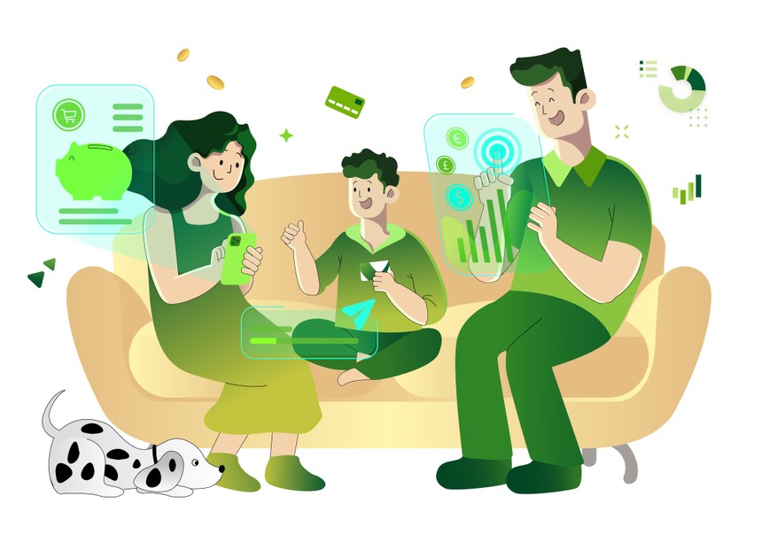 Vietcombank ra mắt bộ giải pháp Kl991.com nạp rút nhanh gia đình VCB Family