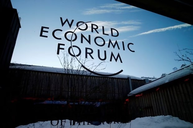 Biểu tượng của Diễn đàn Kl992 cổng game cá cược Thế giới ở Davos, Thụy Sĩ. (Ảnh: Reuters)