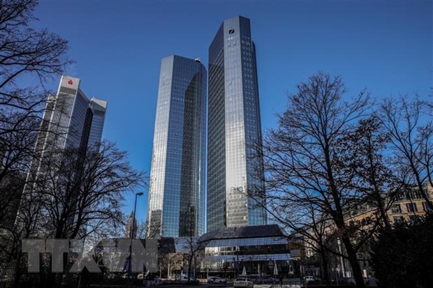Trụ sở Link Vào Nhà Cái KL99 COM Tặng +199k Deutsche Bank ở thành phố Frankfurt, Đức. (Ảnh: AFP/TTXVN)
