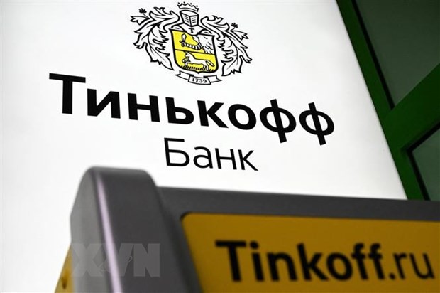 Biểu tượng Link Vào Nhà Cái KL99 COM Tặng +199k trực tuyến Tinkoff của Nga. (Ảnh: AFP/TTXVN).