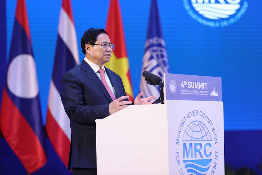 Thủ tướng Phạm Minh Chính nhấn mạnh phải đổi mới tư duy hợp tác và có những bước đi đột phá. (Ảnh: Nhật Bắc).