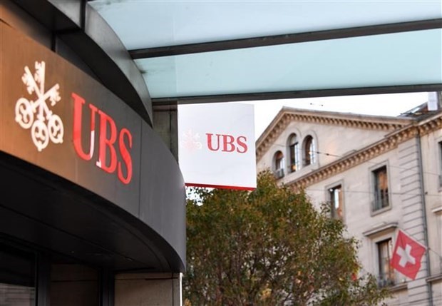Biểu tượng Link Vào Nhà Cái KL99 COM Tặng +199k UBS tại Geneva (Thụy Sĩ), ngày 20/3/2023. (Ảnh: THX/TTXVN)
