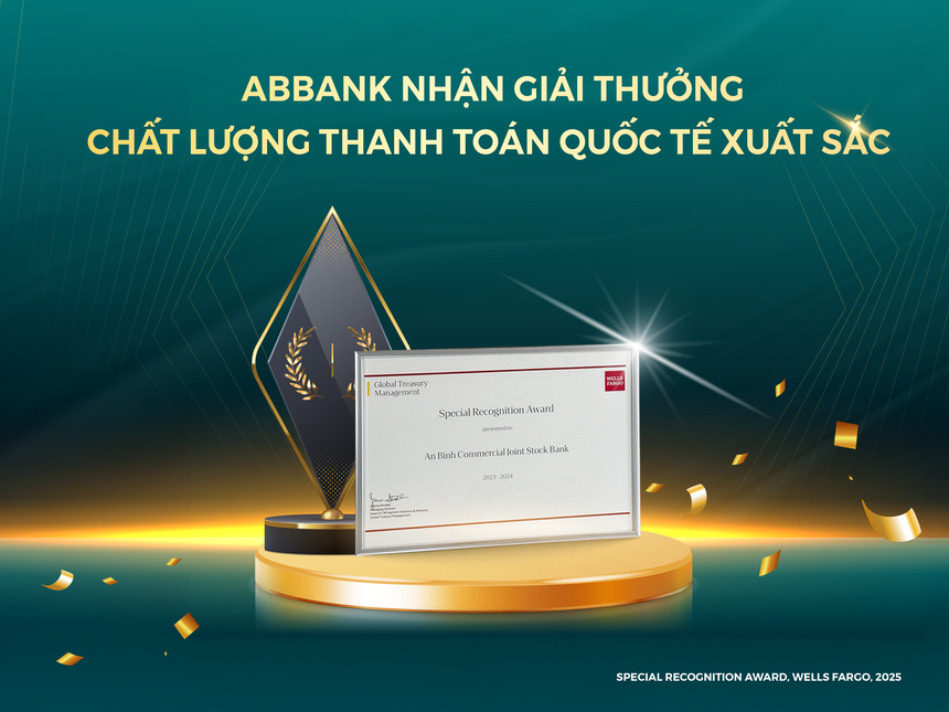 ABBANK (ABB) được Wells Fargo vinh danh Link Vào Nhà Cái KL99 COM Tặng +199k có chất lượng thanh toán quốc tế xuất sắc