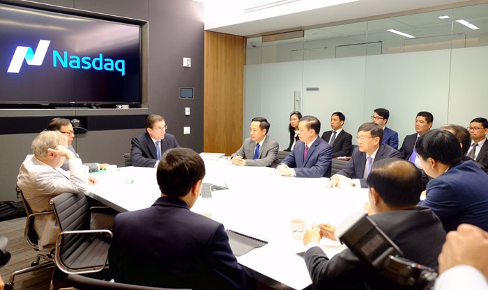 Đoàn công tác của Bộ Kl991.com nạp rút nhanh làm việc với Sở GDCK Nasdaq