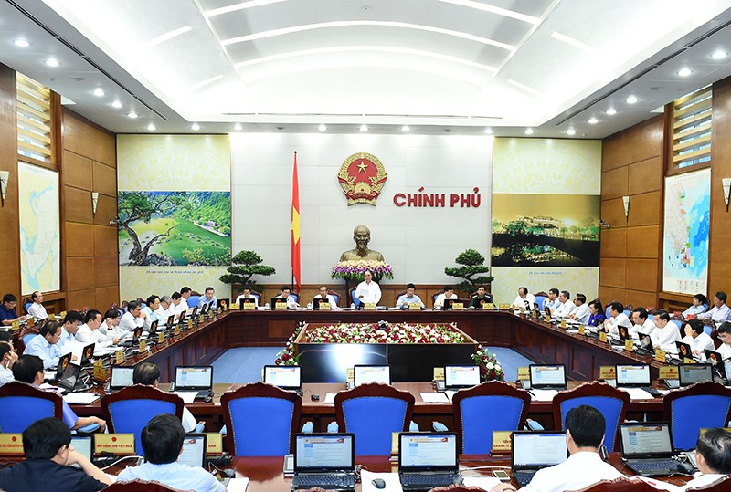 Phiên họp Kl993 ưu đãi thưởng hấp dẫn thường kỳ tháng 8/2016. Ảnh: VGP/Quang Hiếu